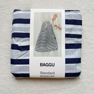 BAGGU Standard Reusable Shopping Bag Sailor Stripe